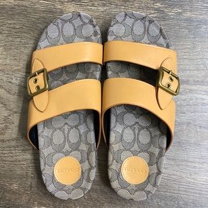 Coach Addison leather sandal